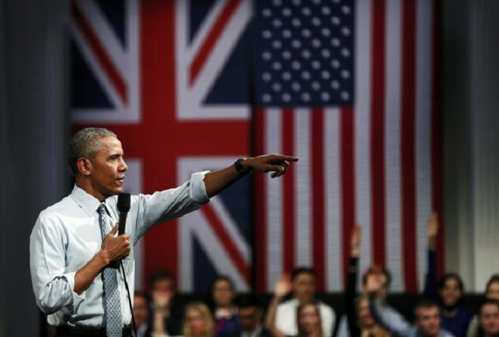 Obama tells British youth: Don`t pull back from the world